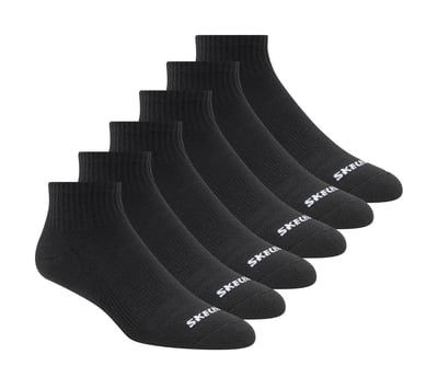 6 Pack Core Quarter Medium Socks