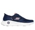 Skechers Slip-ins: GO WALK Anywhere - Vivi, NAVY / PINK, full