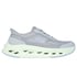 Skechers Slip-ins: Max Cushioning Glide-Step - Hartford, GRAY / LIME, full