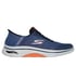 Skechers Slip-ins: GO WALK Arch Fit 2.0 - Simplicity 2.5, NAVY / ORANGE, full