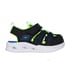 S-Lights: Sola Glow Sandal, SCHWARZ / GRÜN, full