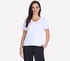 Pima V-Neck Tee, BLANCA, full
