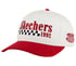 Racer Baseball Hat, RED / BROWN, full