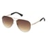 Metal Aviator Sunglasses, BRUN, full