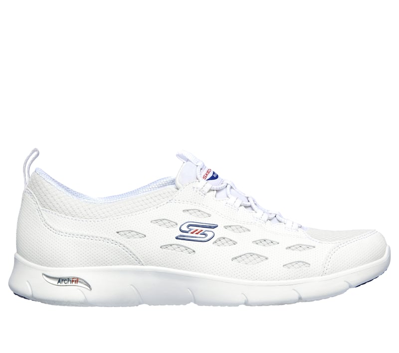 Skechers Arch Fit Refine, BIANCO /  BLU NAVY, fullimage number 0