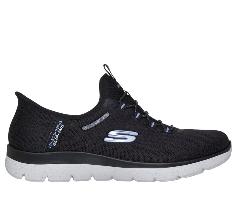 Skechers Slip-ins Waterproof: Summits - Best Choice, BLACK / LIGHT BLUE, fullimage number 0
