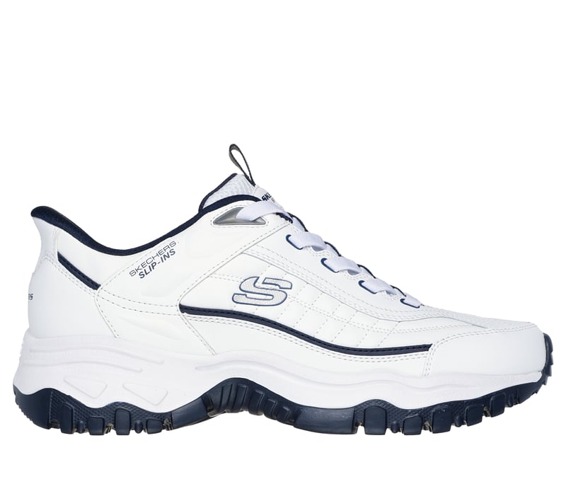 Skechers Slip-ins: E'Lite Afterburn - Grill Corporal, WHITE / NAVY, fullimage number 0