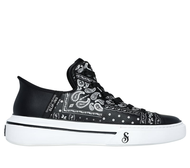 Premium Leather Slip-ins Snoop One - Double G, BLACK / WHITE, fullimage number 0