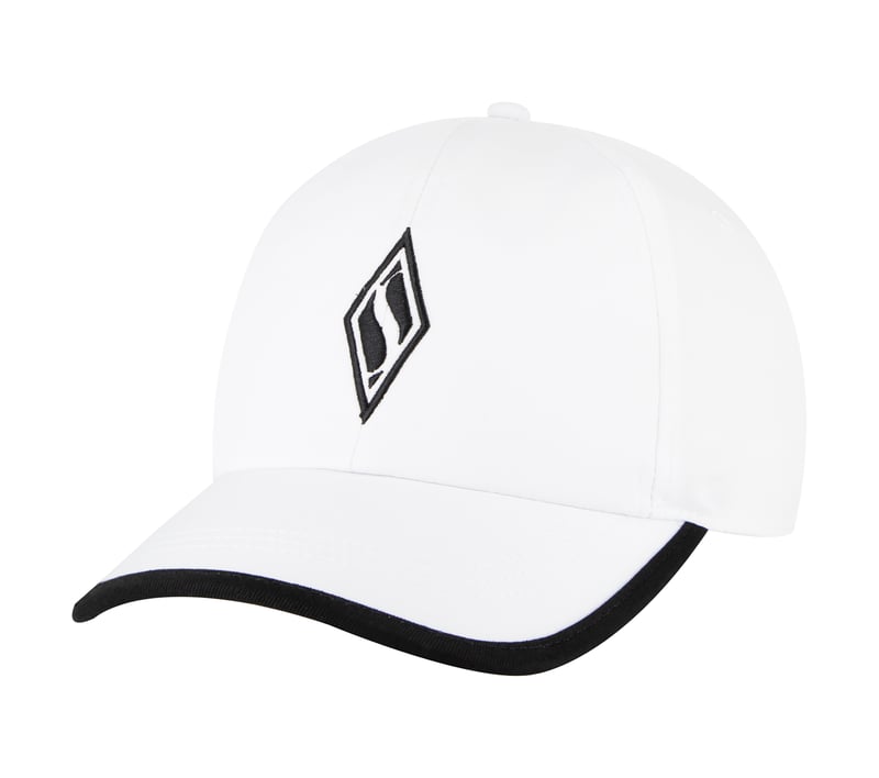 Skechweave Diamond Colorblock Hat, WHITE, fullimage number 0