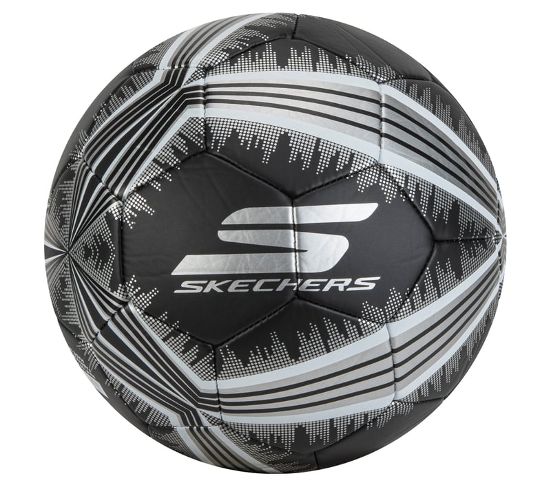Hex Metallic Mini Stripe Size 5 Soccer Ball, SCHWARZ, fullimage number 0
