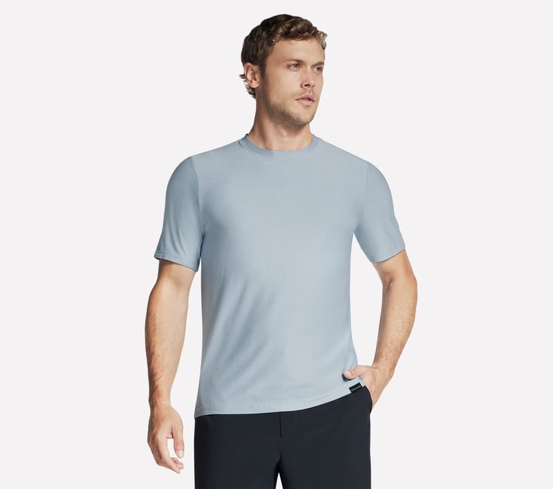 GO DRI All Day Tee, WHITE / BLUE, fullimage number 0
