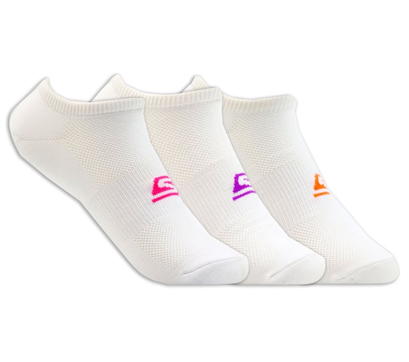 3 Pack No Show Stretch Socks, FEHÉR, fullimage number 0