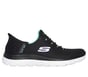 Skechers Slip-ins: Summits - Diamond Dream, NOIR / TURQUOISE, full image number 0