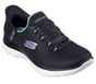 Skechers Slip-ins: Summits - Diamond Dream, NOIR / TURQUOISE, full image number 3