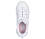 Skechers Slip-ins: D'Lites - Winning Choice, WHITE / SILVER, full image number 2