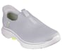 Skechers Slip-ins: GO WALK 7 - Easy On 2, GRAY / YELLOW, full image number 4