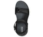 GO WALK Massage Fit Sandal, BLACK / GRAY, full image number 1