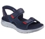 Skechers Slip-ins: GO WALK Flex SD - Easy Entry, NAVY / RED, full image number 3