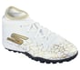Skechers SKX_1.5 High Jr Youth TF, WHITE / BLACK / GOLD, full image number 3