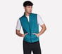 GO GOLF GO WALK Ottoman Vest, GRIS ANTHRACITE / TURQUOISE, full image number 0