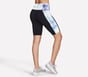 GO WALK Seascape Floral 10 Inch Bike Short, PURPLE / TURQUOISE, full image number 3