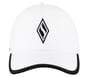 Skechweave Diamond Colorblock Hat, WHITE, full image number 2