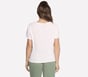 Pima V-Neck Tee, BLANC / ROSE, full image number 1