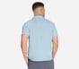 The GO WALK Air Short Sleeve Shirt, WHITE / BLUE, full image number 1