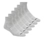 6 Pack Core Quarter Large Socks, GRY, full image number 0