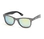 Checkered Wayfarer Sunglasses, NERO / BIANCO, full image number 0