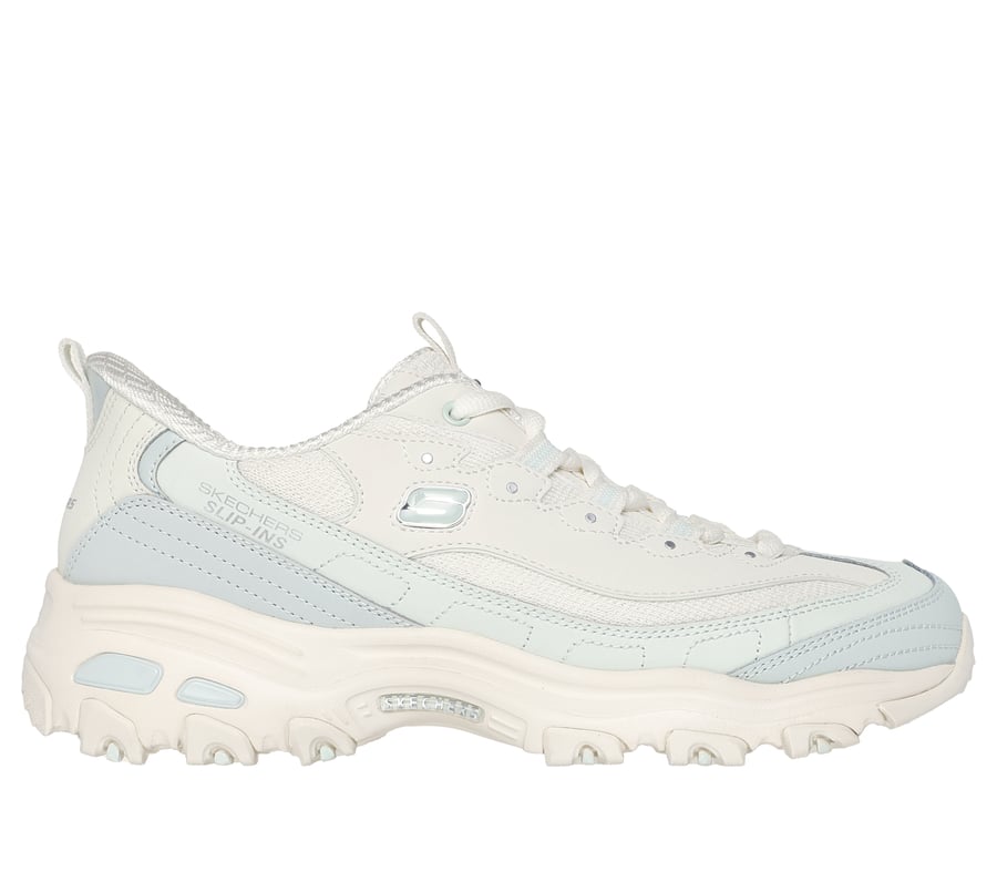 Skechers Slip-ins: D'Lites - Smooth Nostalgia, PŘÍRODNÍ BARVA / SVĚTLE MODRÁ, fullimage number 0