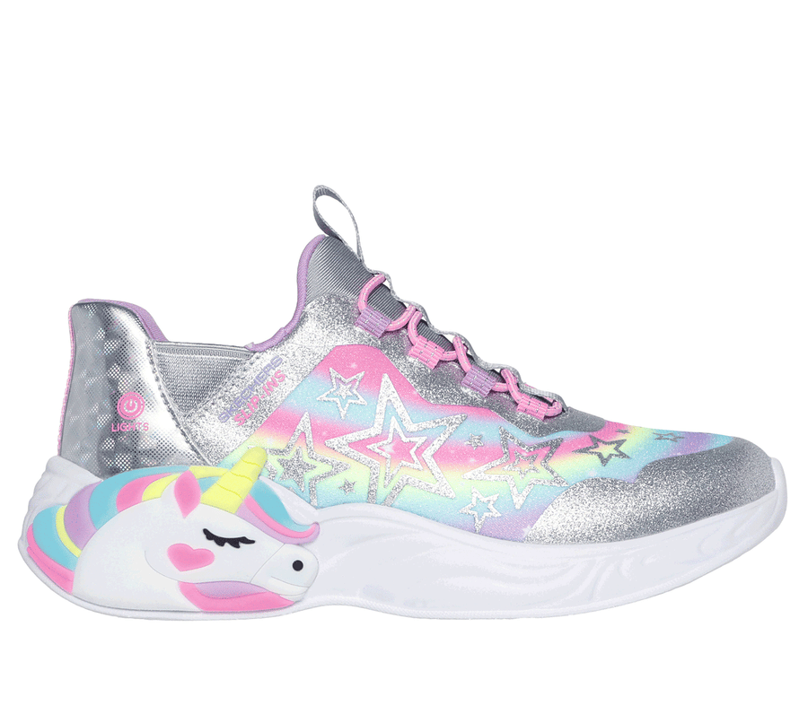 Skechers Slip-ins: Unicorn Dreams - Starry Lite, PRATEADO / MULTICOR, fullimage number 0