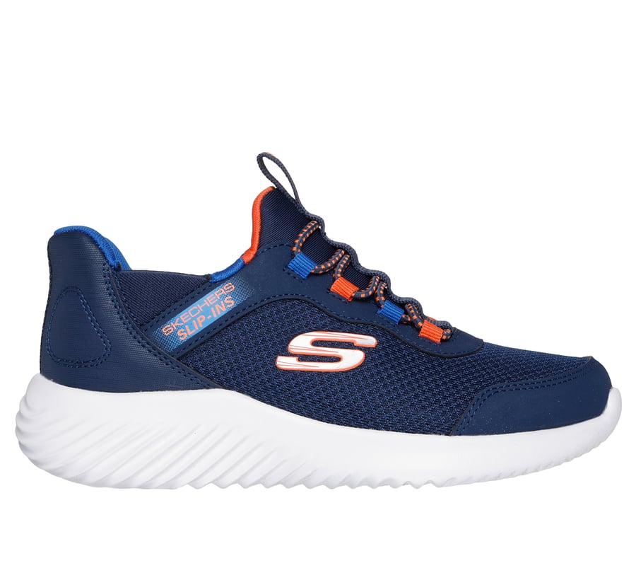 Skechers Slip-ins: Bounder - Brisk-Burst, TMAVE MODRÁ / MODRÝ, fullimage number 0