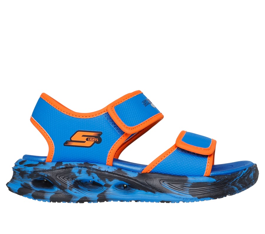 S-Lights: Sola Glow Sandal - Fusion Brights, BLU /  ARANCIONE, fullimage number 0
