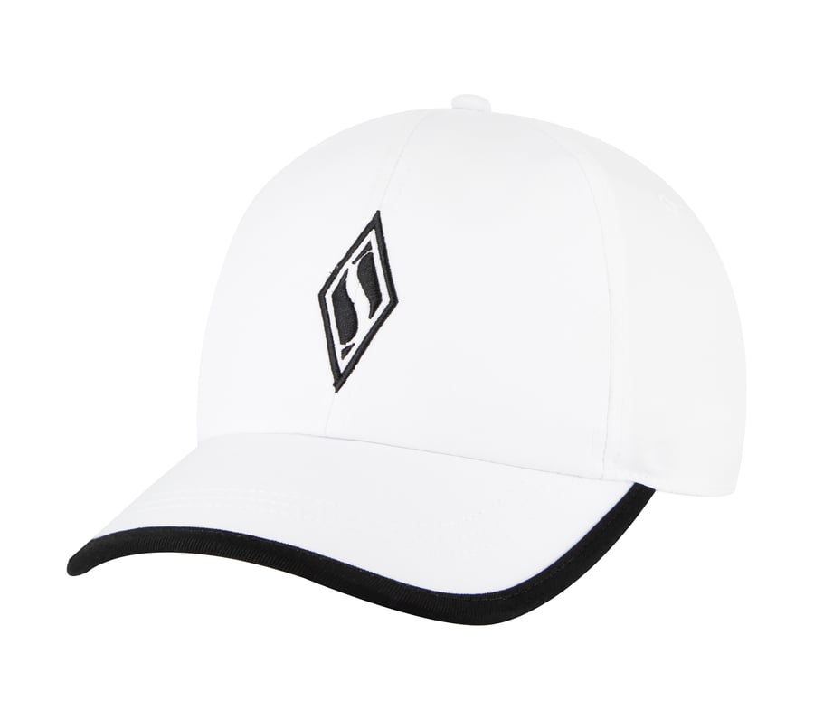 Skechweave Diamond Colorblock Hat, WHITE, fullimage number 0